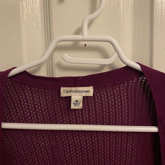 Warm and soft Burgundy cardigan - Picture 3 of 4